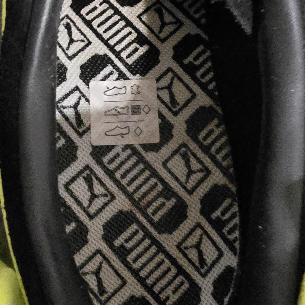 Black and green with bow womens puma shoes size 9.5 - Picture 4 of 7